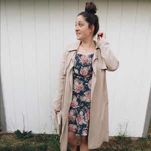 Bobeau Cold Shoulder Floral Dress